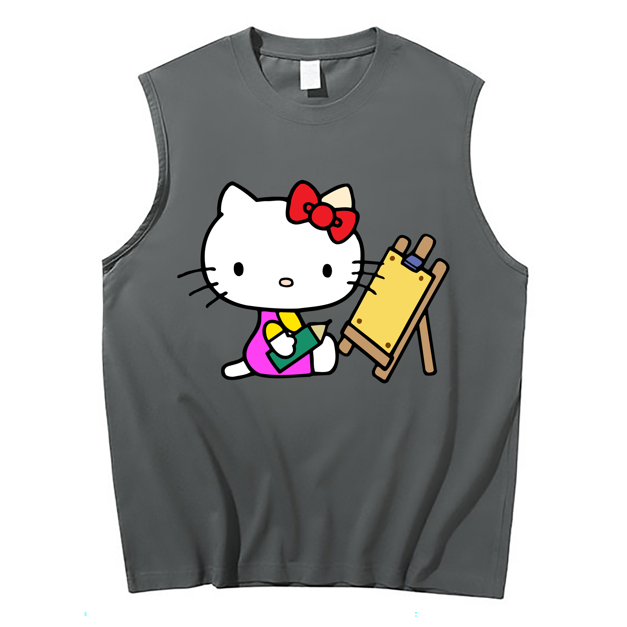 （画像用） Hello Kitty ハローキティ コットン100％タンクトップ（フロントプリント）